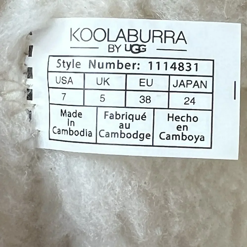 Koolaburra By Ugg 1114831 Chestnut Winter Tall Boot Women Sz 7 Sherpa Lining Zip